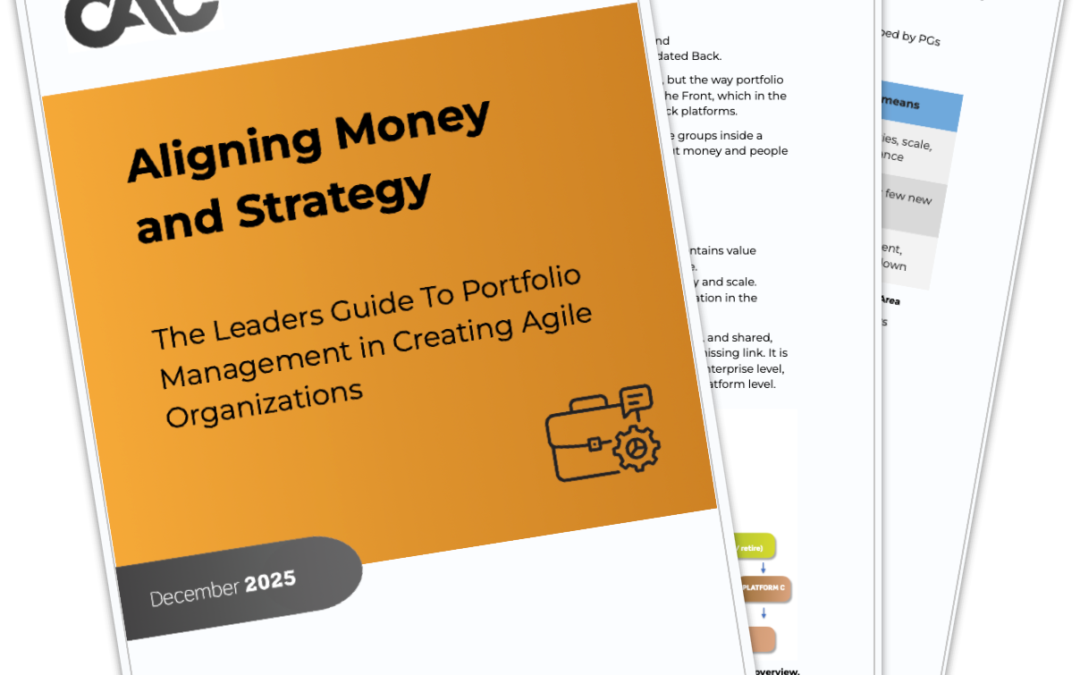 Aligning Money and Strategy in CAO