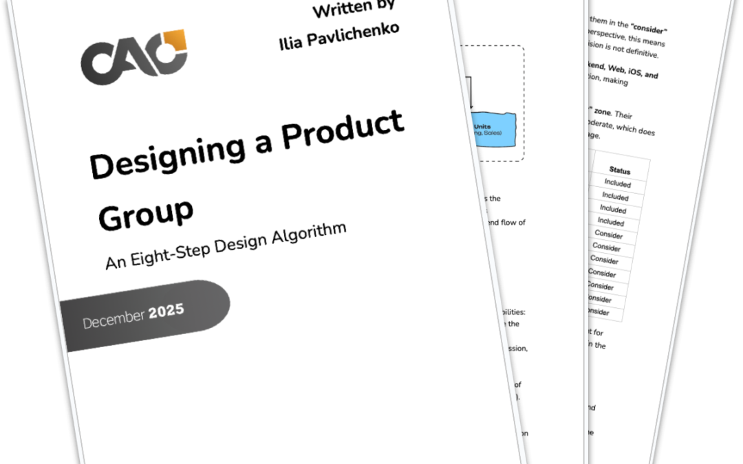 Designing a Product Group